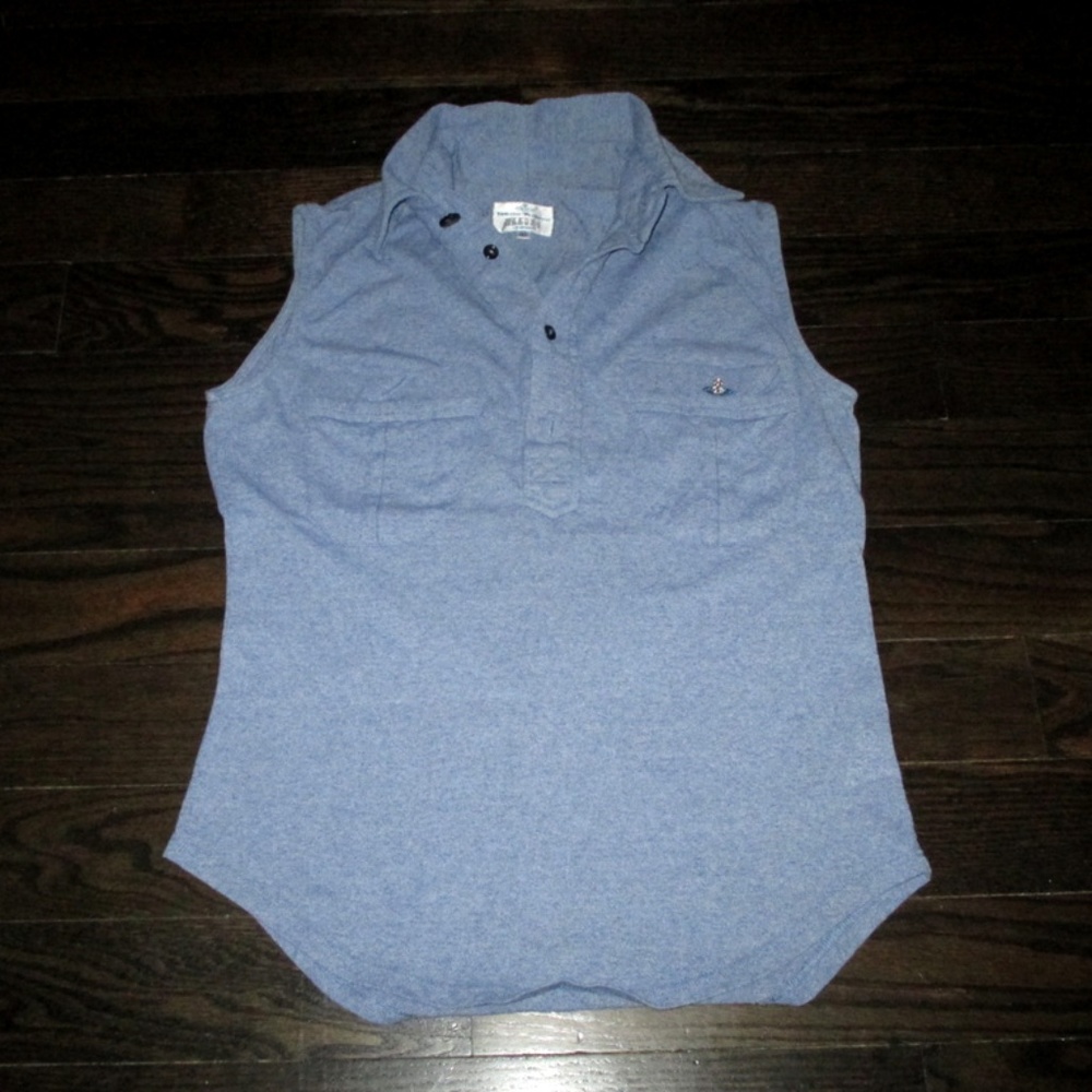 Vivienne westwood Blue Sleeveless polo